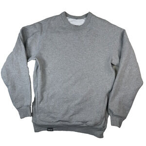 Origin USA The Heavy Sweatshirt Men's Size Medium Gray Crewneck Pockets Pullover